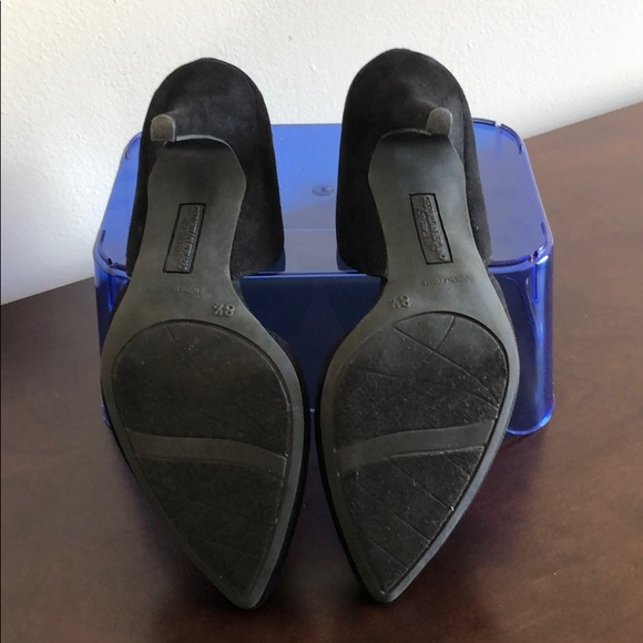 Black Suede Style High Heel (Worn Only Once) - Picture 3 of 4